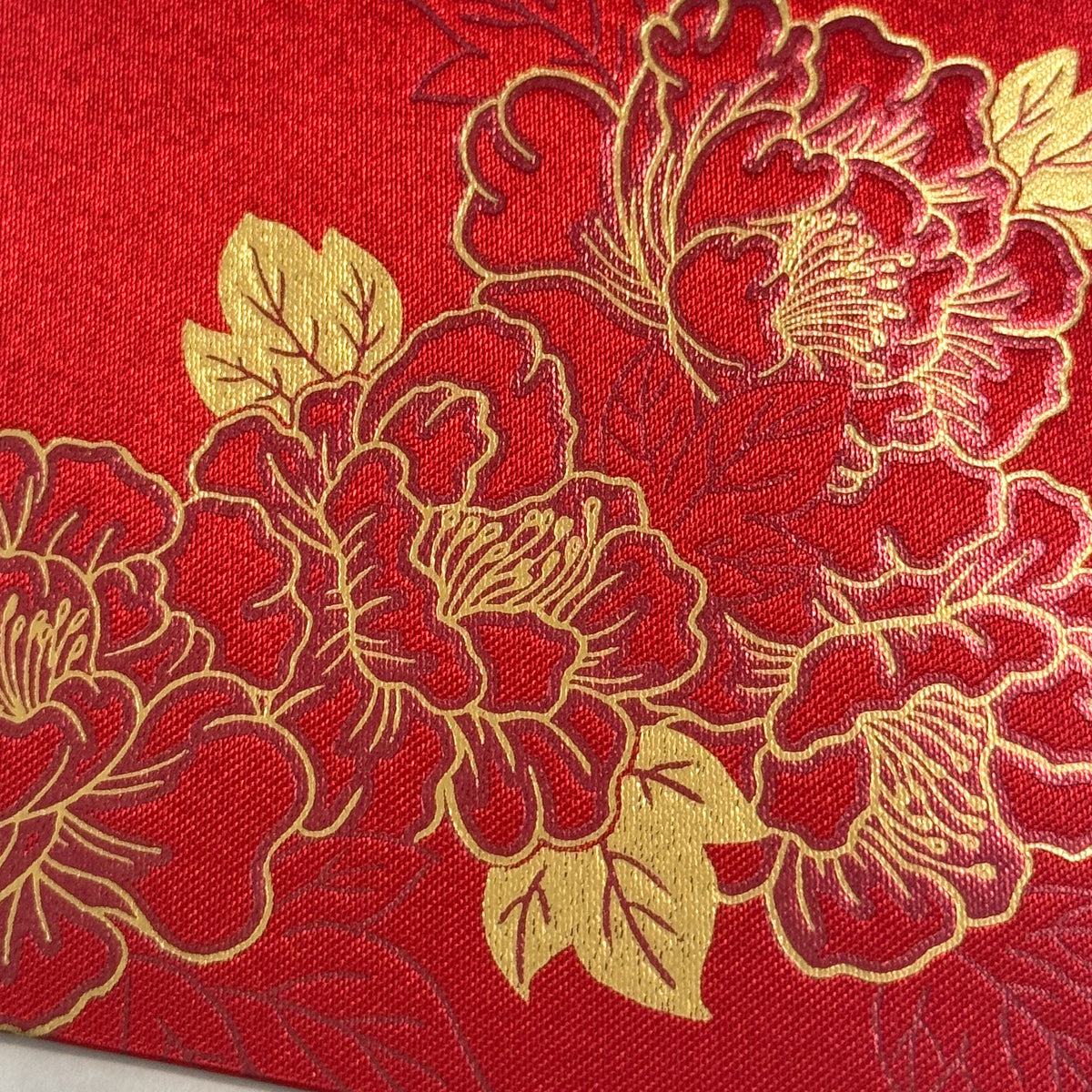 雙花喜悅絹布結婚利是封