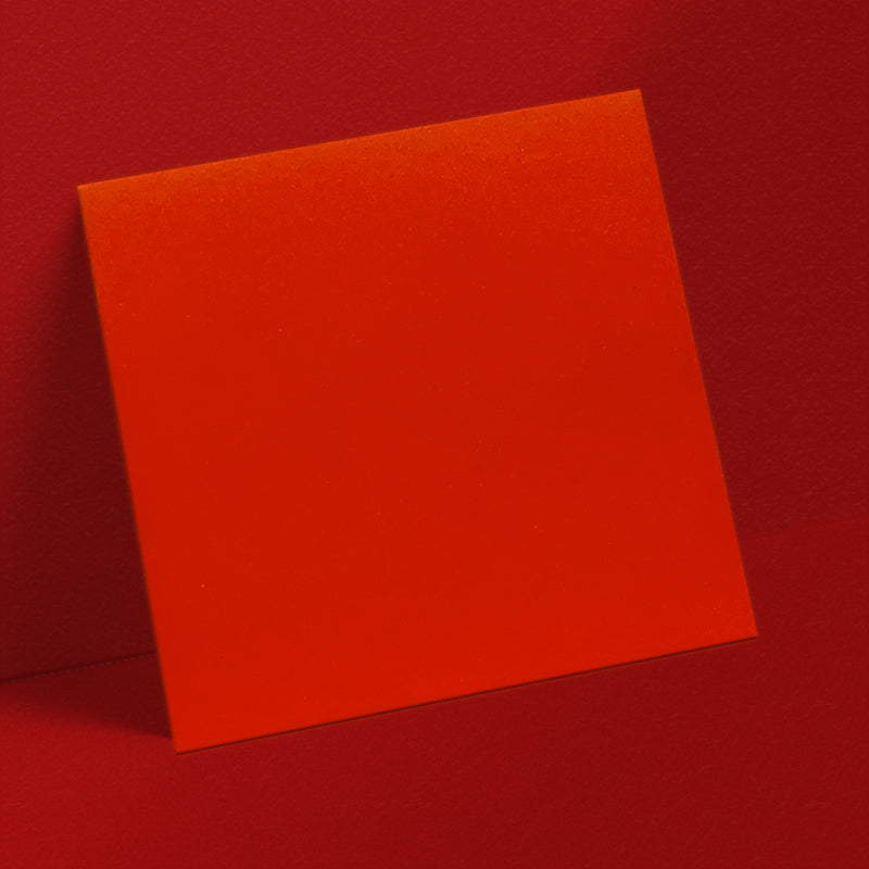 皮紋紅光身利是封正方形款正面，D608P，8.8 × 8.8cm