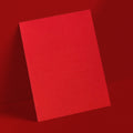 拉絲紋紅光身利是封中型長方形款正面，C201P，8.8 × 12cm