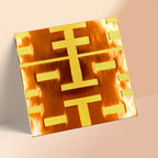 金色滿版大囍字結婚利是封正面（KA13）