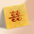 金色滿版囍字結婚利是封正面（KA16）