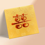 金色滿版囍字結婚利是封正面（KA16）