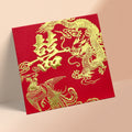 紅色龍鳳結婚利是封正面（KA31）