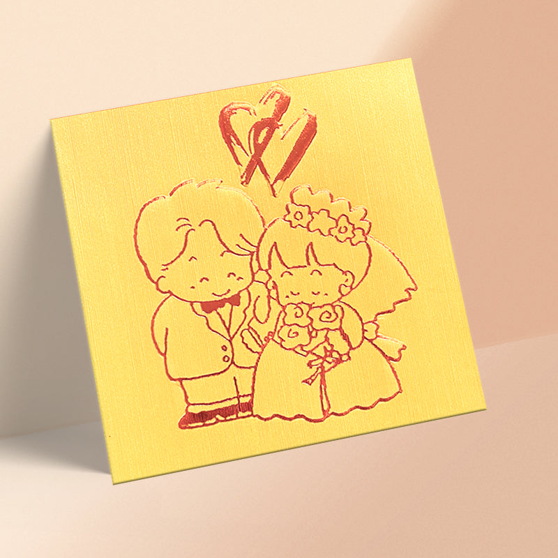 西式新郎新娘結婚利是封正面（KA21）